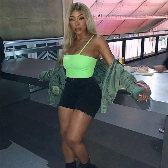 Fem Fatale Tops - Neon Green Crop Top